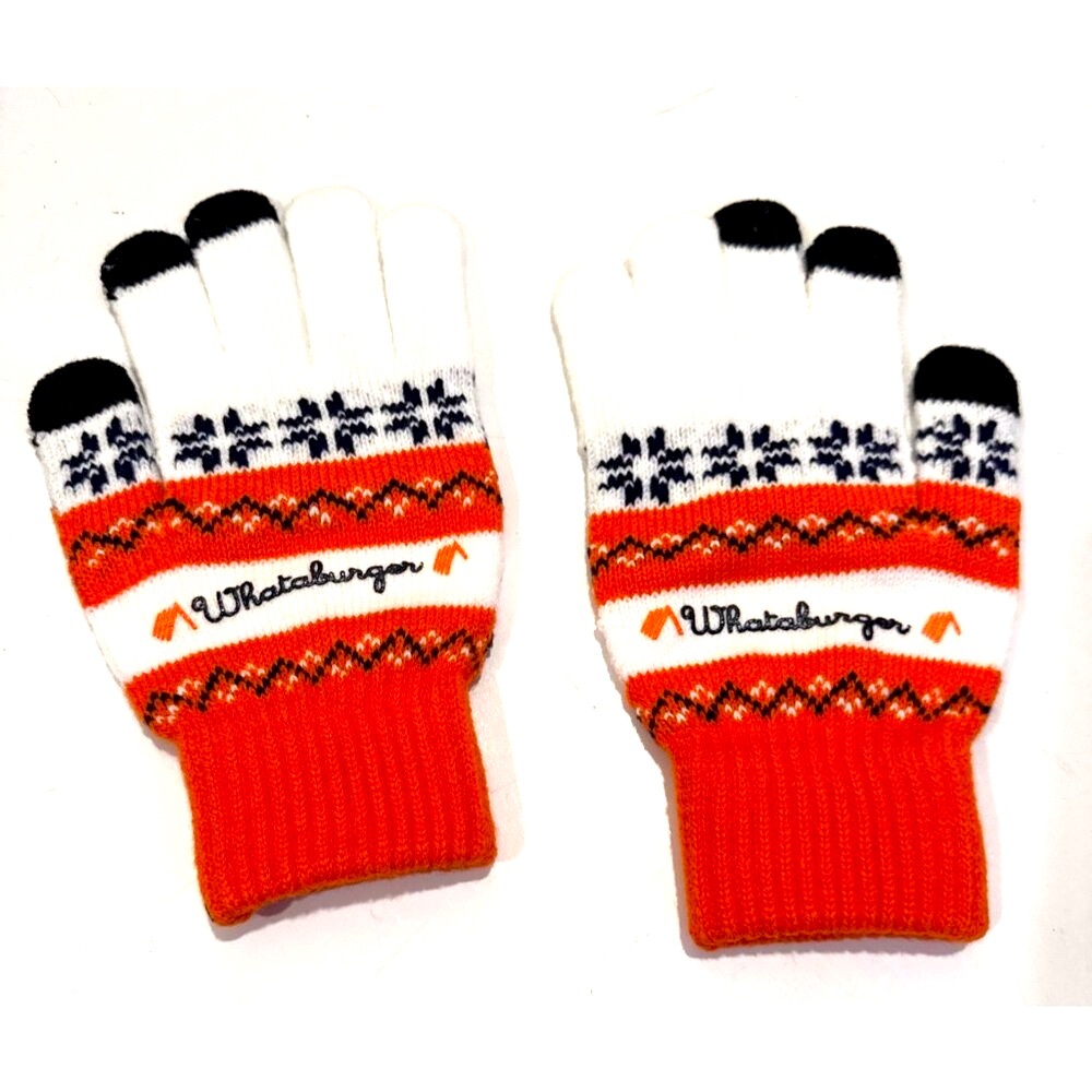 NEW WHATABURGER Knit Gloves One Size Fits Most